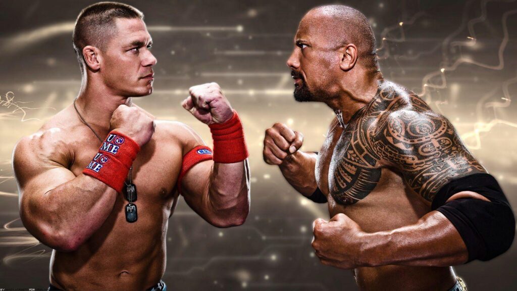 Wwe John Cena The Rock Fight 2K Wallpapers Download
