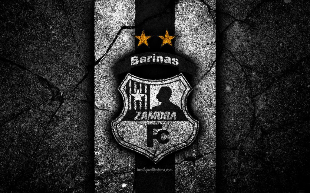 Download wallpapers k, FC Zamora, logo, La Liga FutVe, black stone