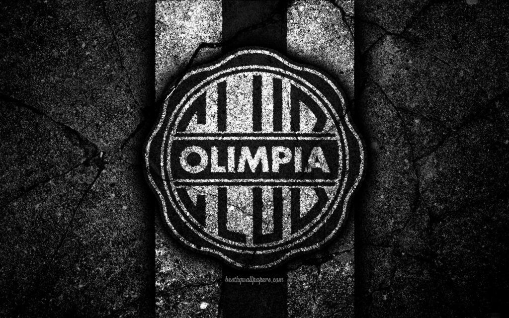 Download wallpapers k, FC Olimpia Asuncion, logo, Paraguayan