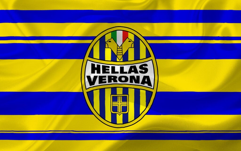 Download wallpapers Hellas Verona, football, Logo, Serie A, Italy
