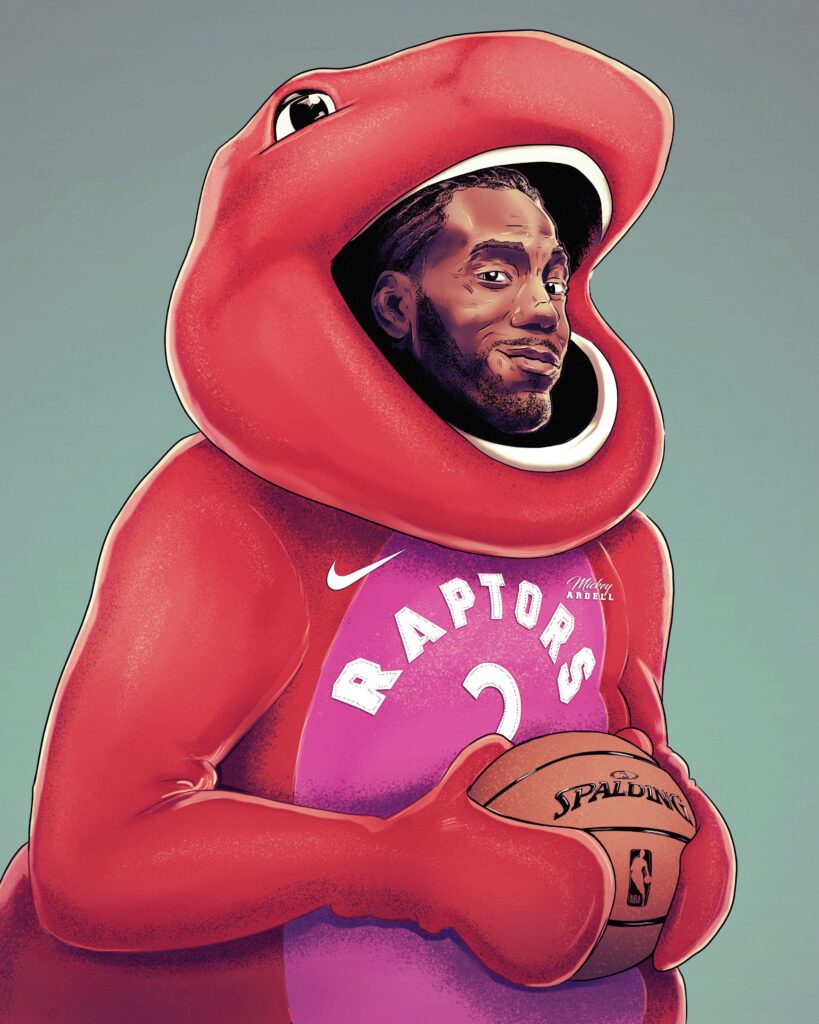 Kawhi Leonard Toronto Raptors NBA Art