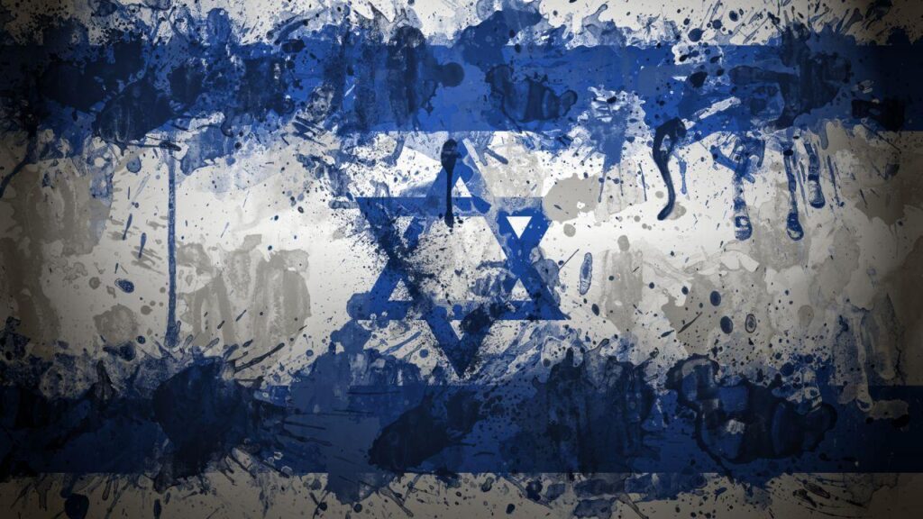 HD Wallpapers » Israel Flag Art 2K Wallpapers