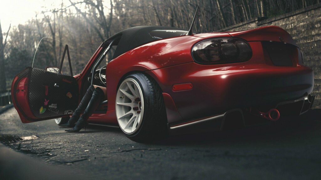 Red Mazda Miata MX