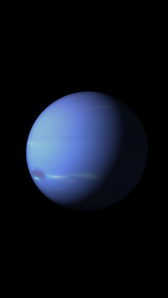Neptune is part of the new planet themed iOS wallpapers