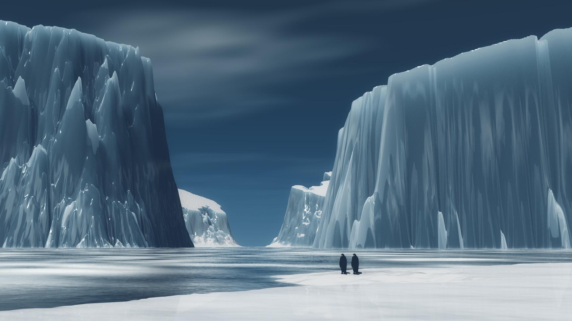 Frozen Antarctica and penguin Wallpapers – Travel 2K Wallpapers