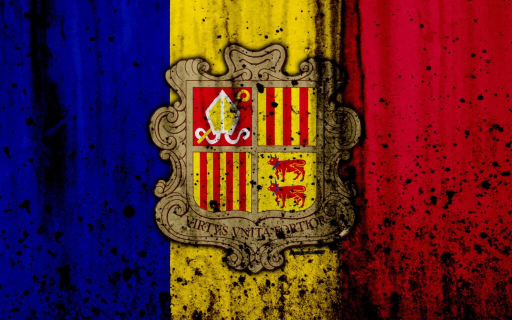 Download wallpapers Andorran flag, к, grunge, flag of Andorra