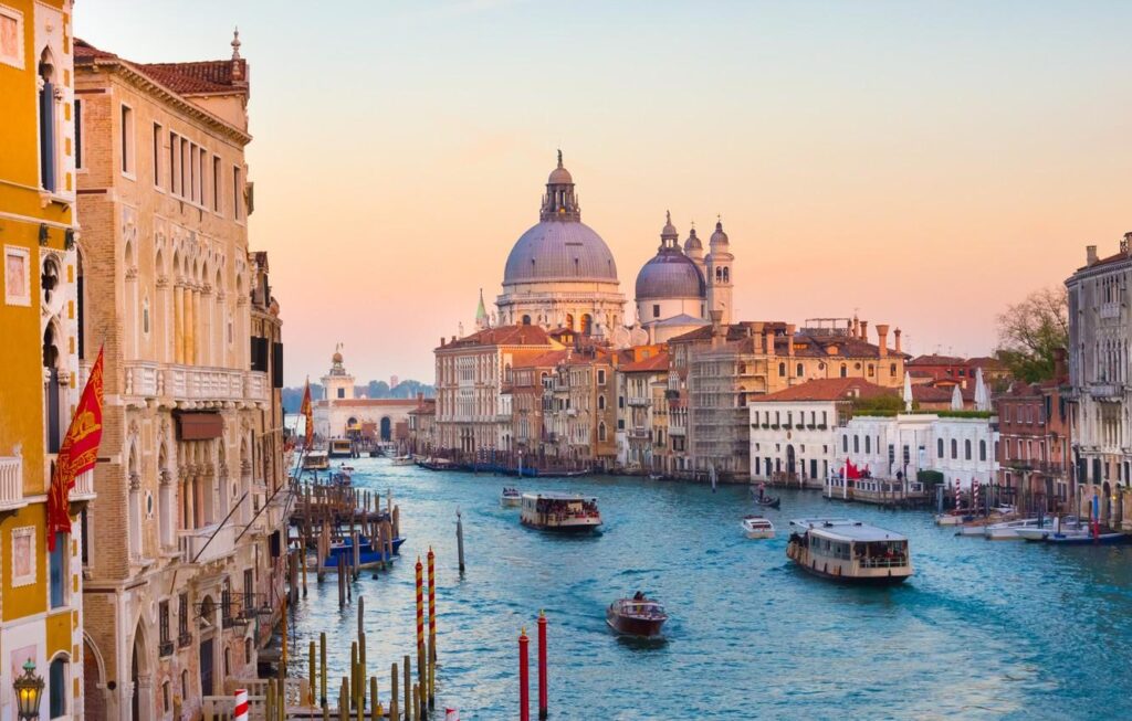 Wallpapers building, Italy, panorama, Venice, Cathedral, channel