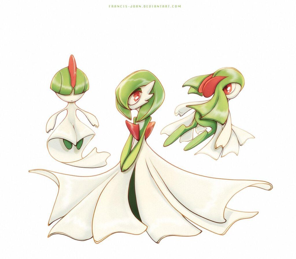 Ralts Gardevoir and Kirlia by francis
