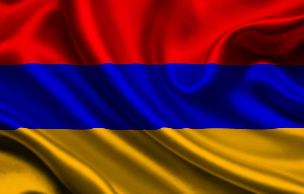 Wallpapers Red, Blue, Flag, Orange, Texture, Armenia, Flag, Armenia