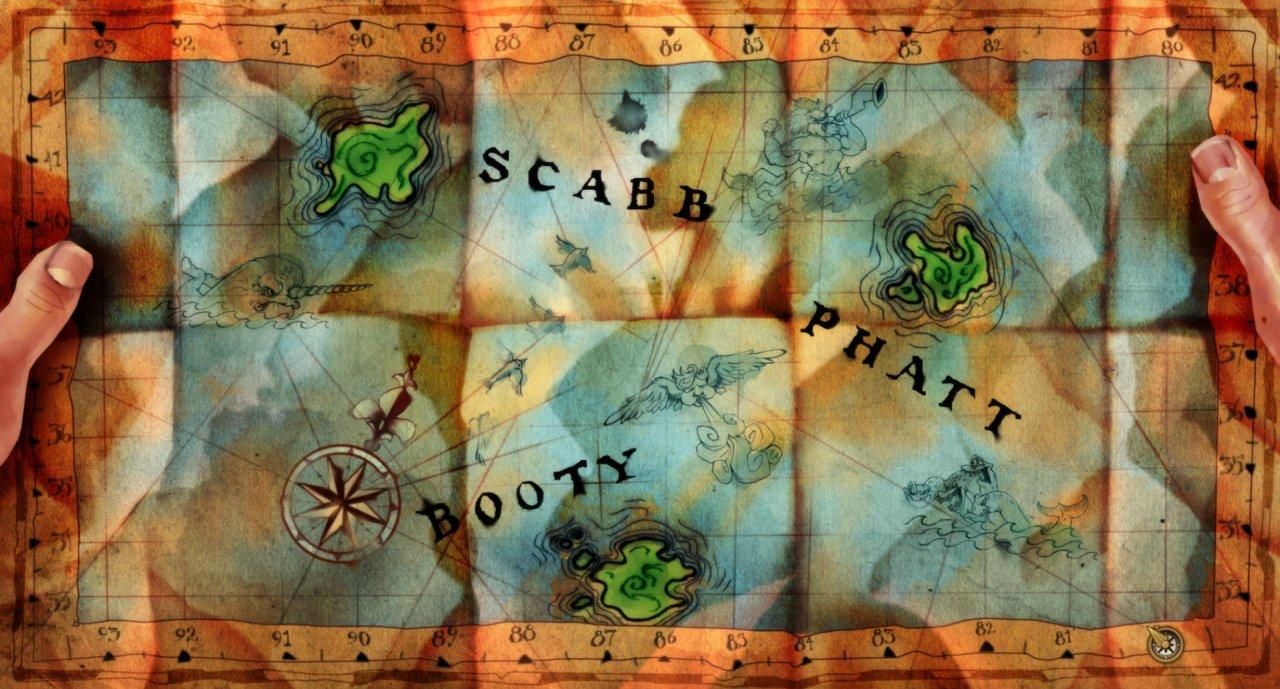 Monkey Island LeChuck’s Revenge Map, Tri