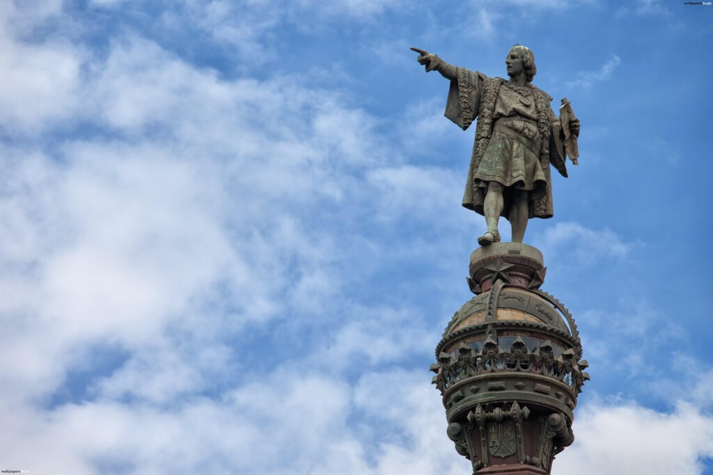 The Monument of Christopher Columbus in Barcelona 2K Wallpapers