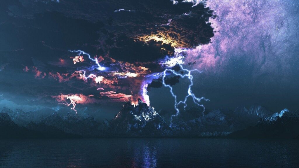 Volcanic Lightning Wallpapers