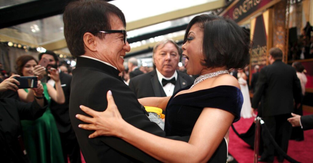Attractive Jackie Chan And Taraji P Henson Mobile 2K Download Wallpaper