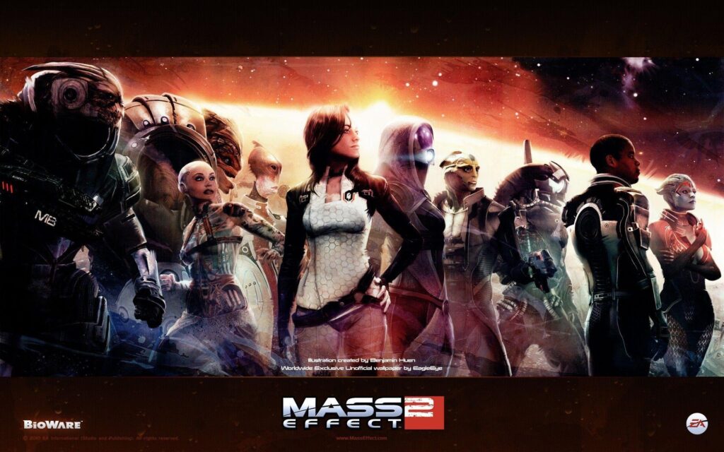Team Mass Effect characters Squad wallpapers