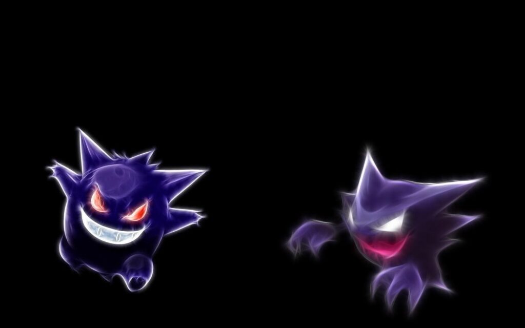 Pokemon gengar haunter black backgrounds wallpapers High