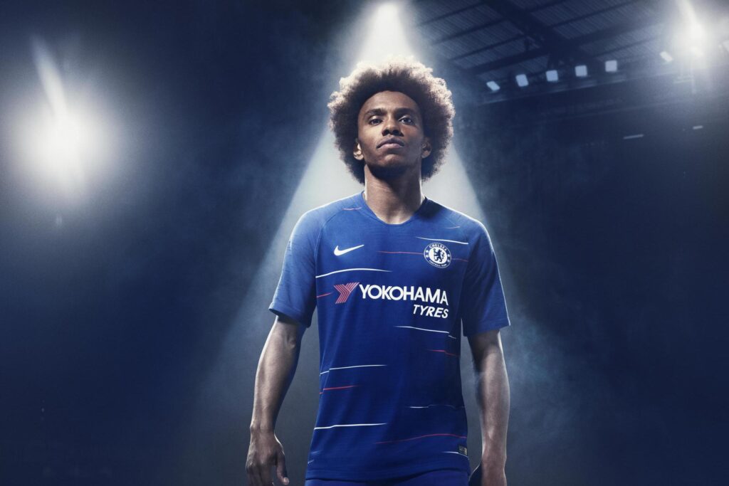 New Chelsea kit Eden Hazard, Willian and Fran Kirby unveil