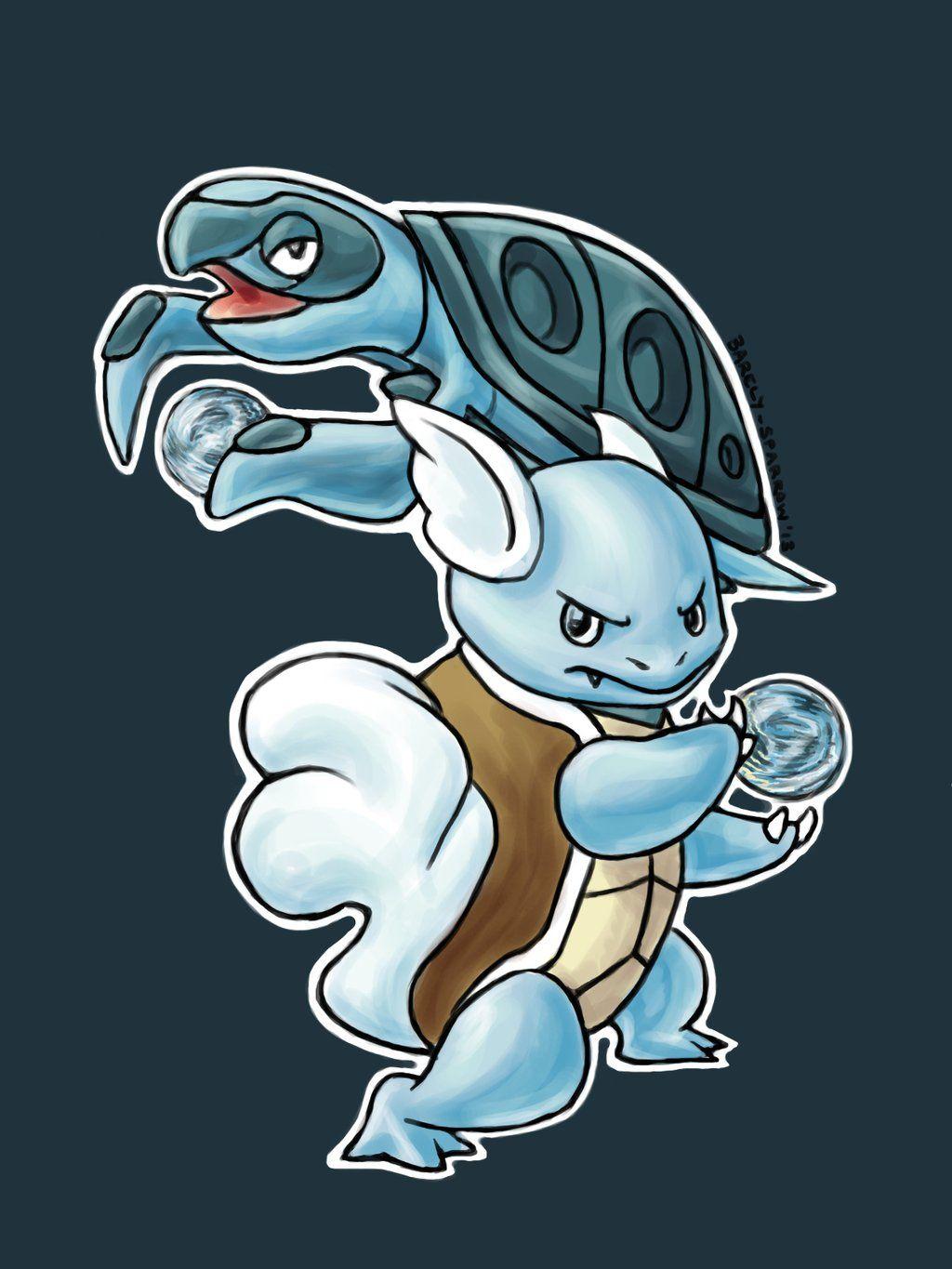 Wartortle And Tirtouga by Barely