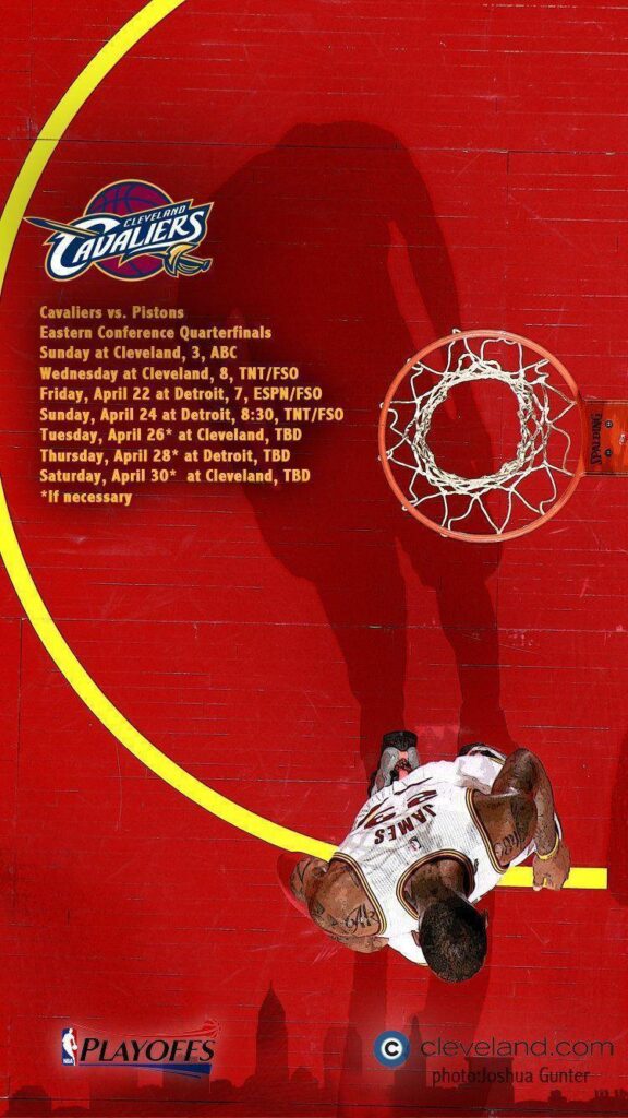 Download Cleveland Cavaliers NBA Playoffs schedule desktop
