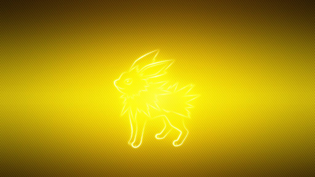 Download Wallpapers Pokemon, Yellow, Black, Jolteon K