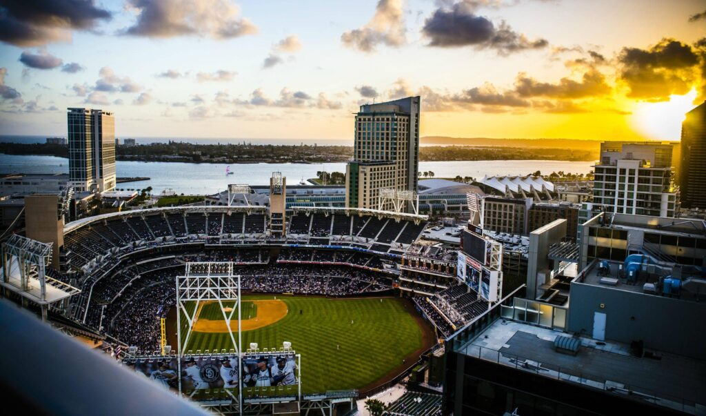 Final Sunset over the Padres Season baseball