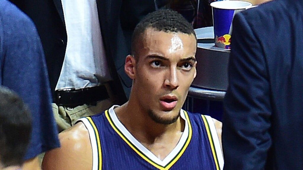 NBA playoffs Rudy Gobert out after seconds with knee injury