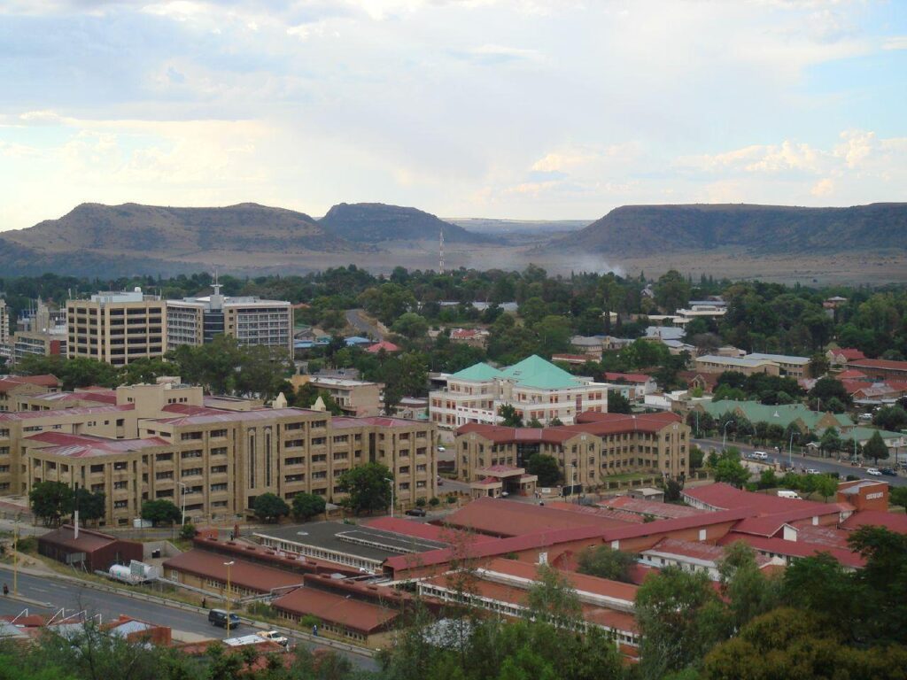 Lesotho government complex in the capital
