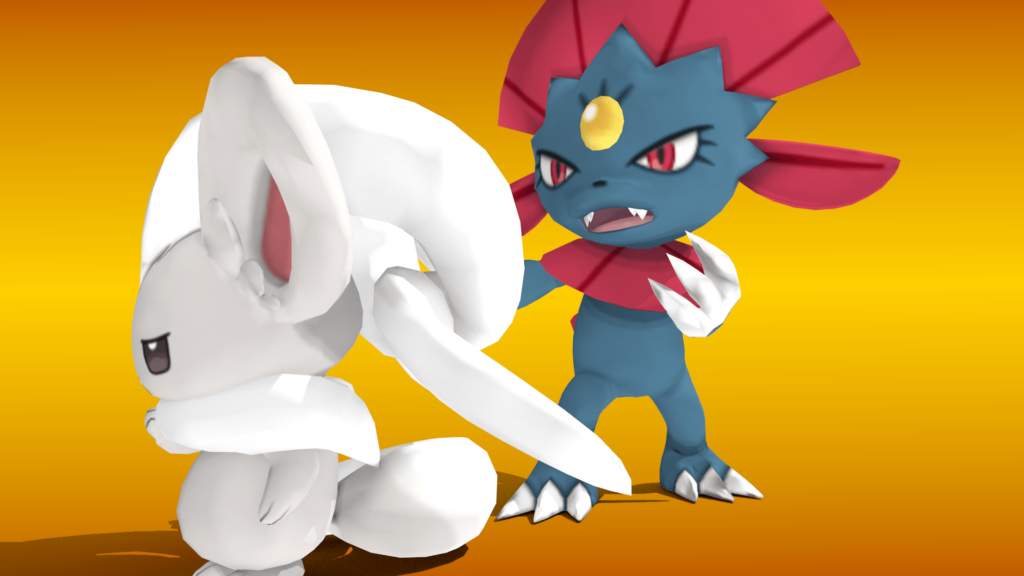 Weavile and Cinccino render https||ireddit|tfpiuyul Wallpaper