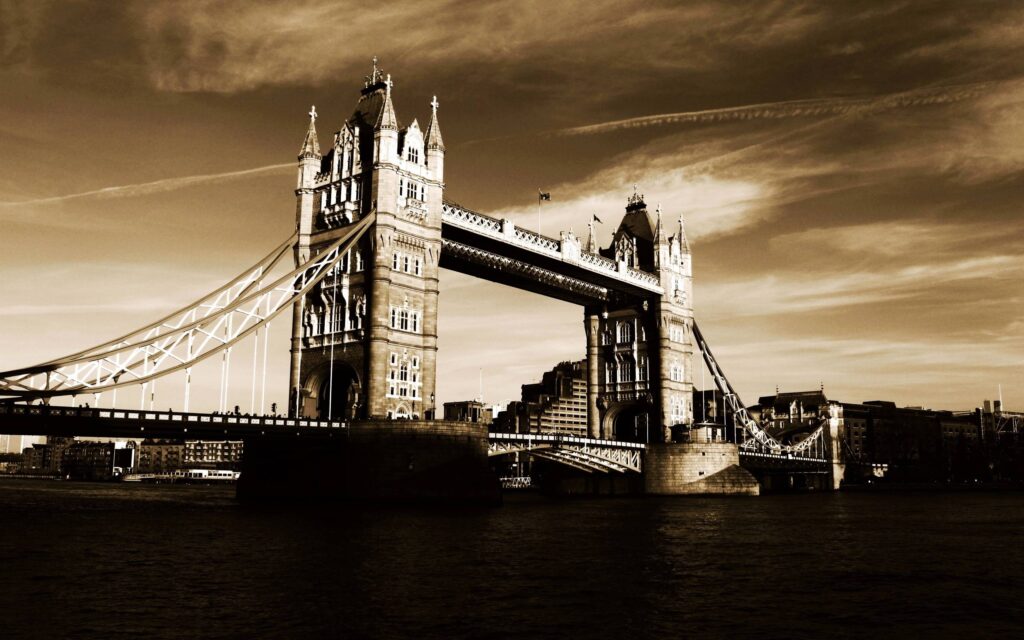 London Tower Bridge on the River Thames Free Stock Photo and Wallpapers