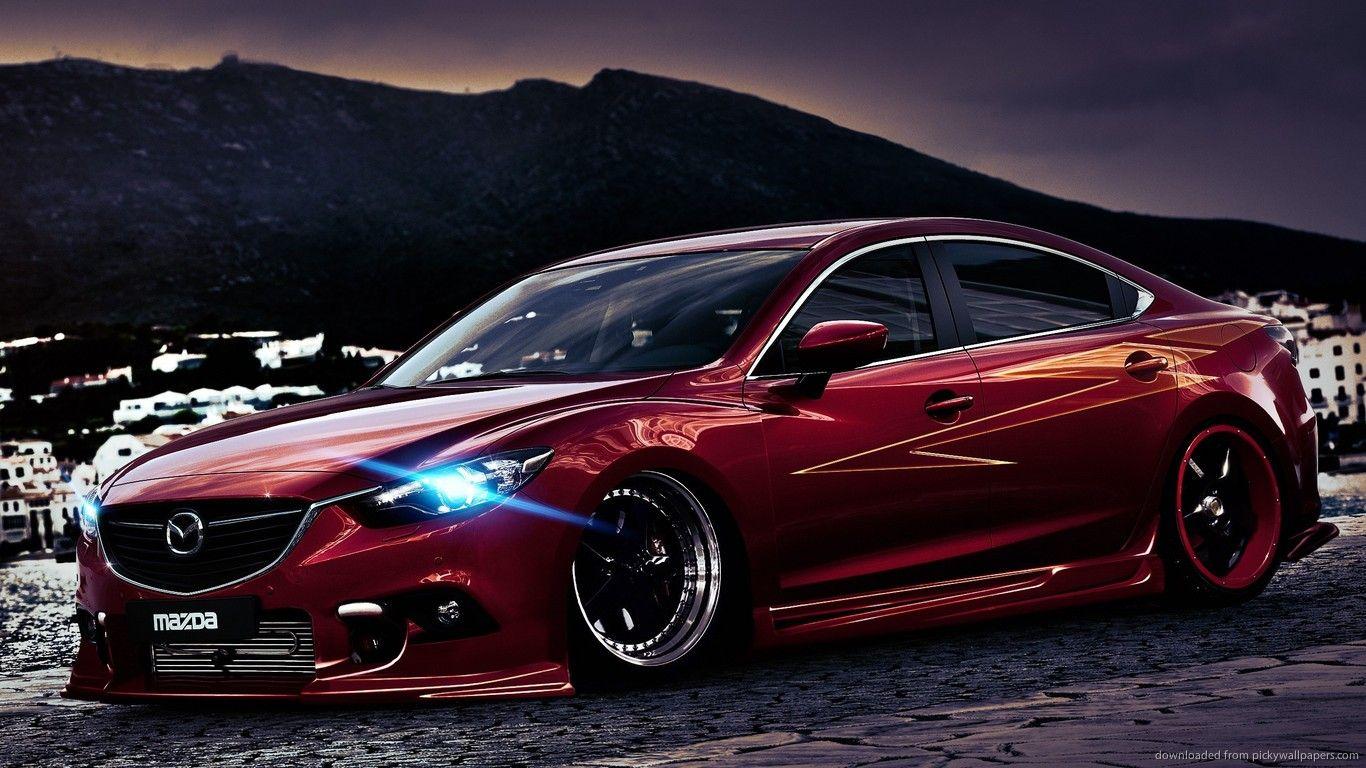 Download Red Tuned Mazda Wallpapers