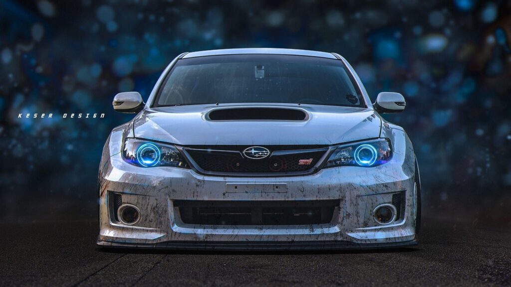 Download Subaru Impreza Wrx Sti, Racing, Cars, Front View