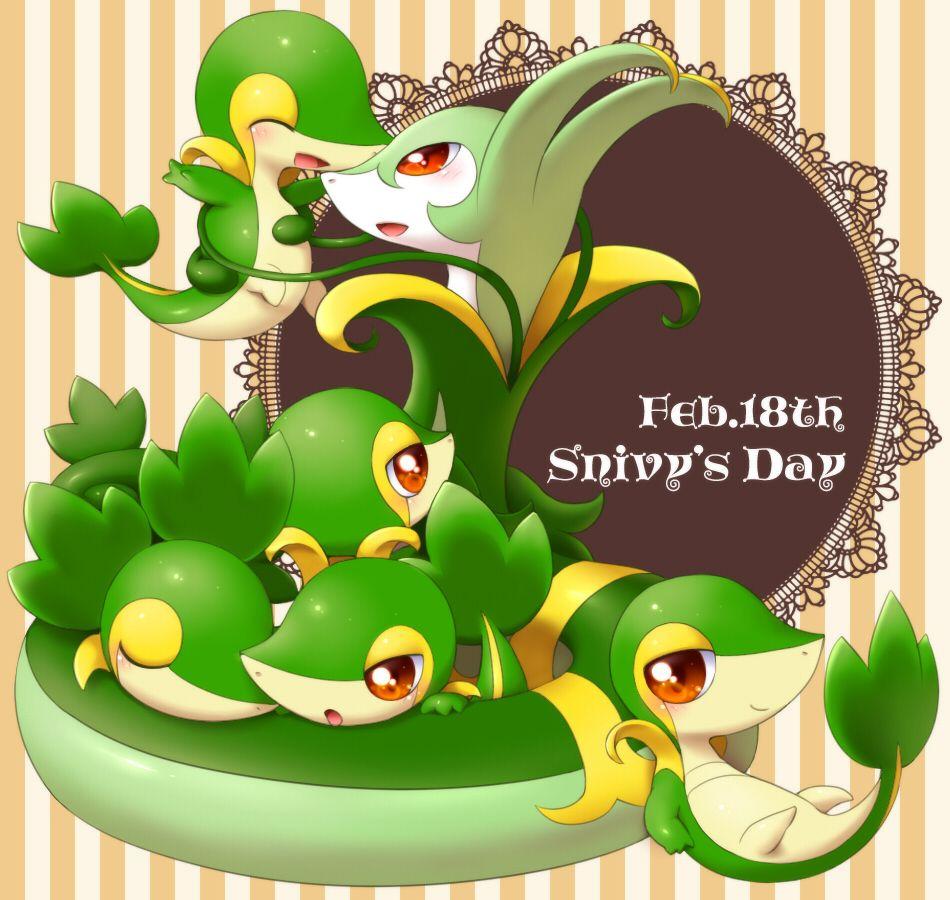 Snivy and serperior