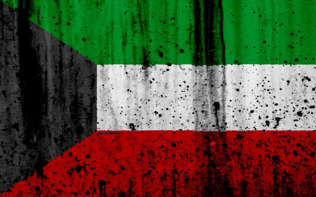 Download wallpapers Kuwait flag, k, grunge, flag of Kuwait, Asia