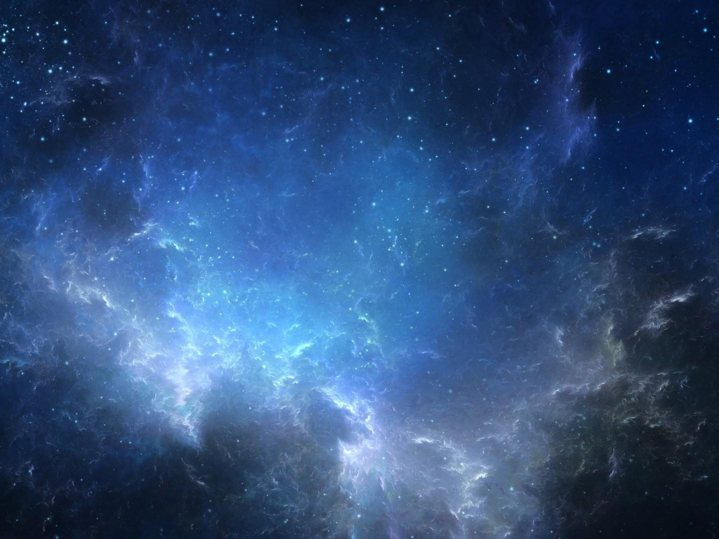 Download Blue Nebula, Galaxy, Stars, Universe Wallpapers
