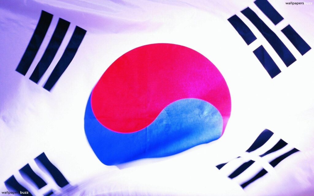 The flag of South Korea 2K Wallpapers