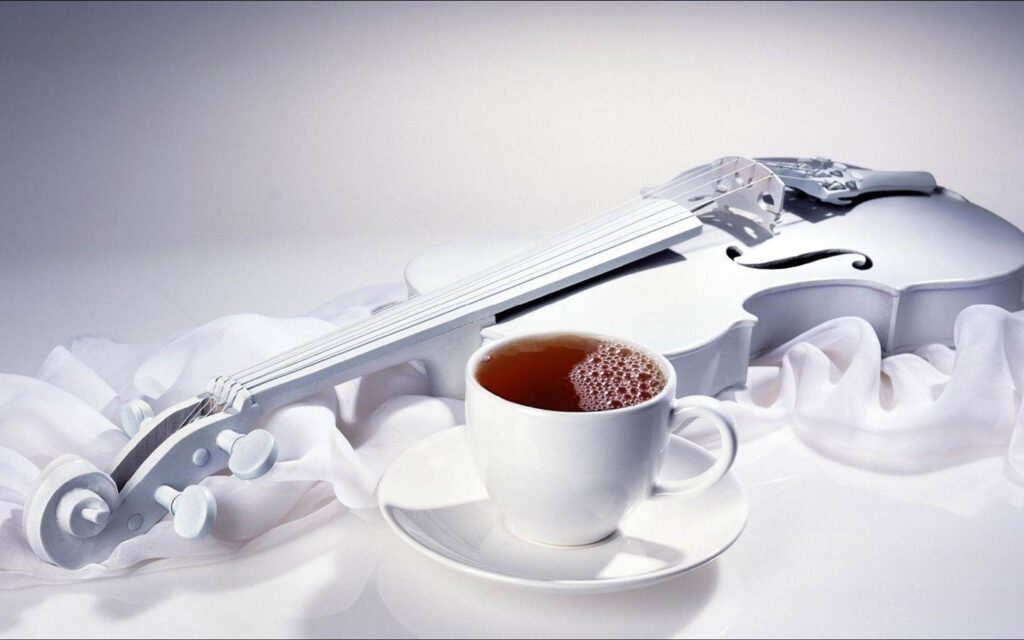 Coffee and violin Wallpapers
