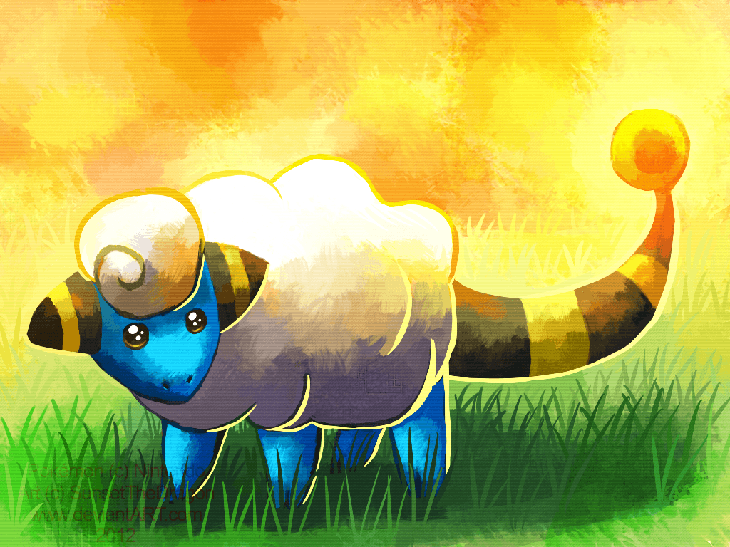 A wild Mareep appeared! by SunsetTheDragon