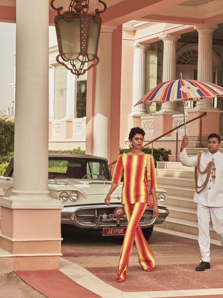 Saffron Vadher & Radhika Nair lensed by Greg Swales for Vogue India