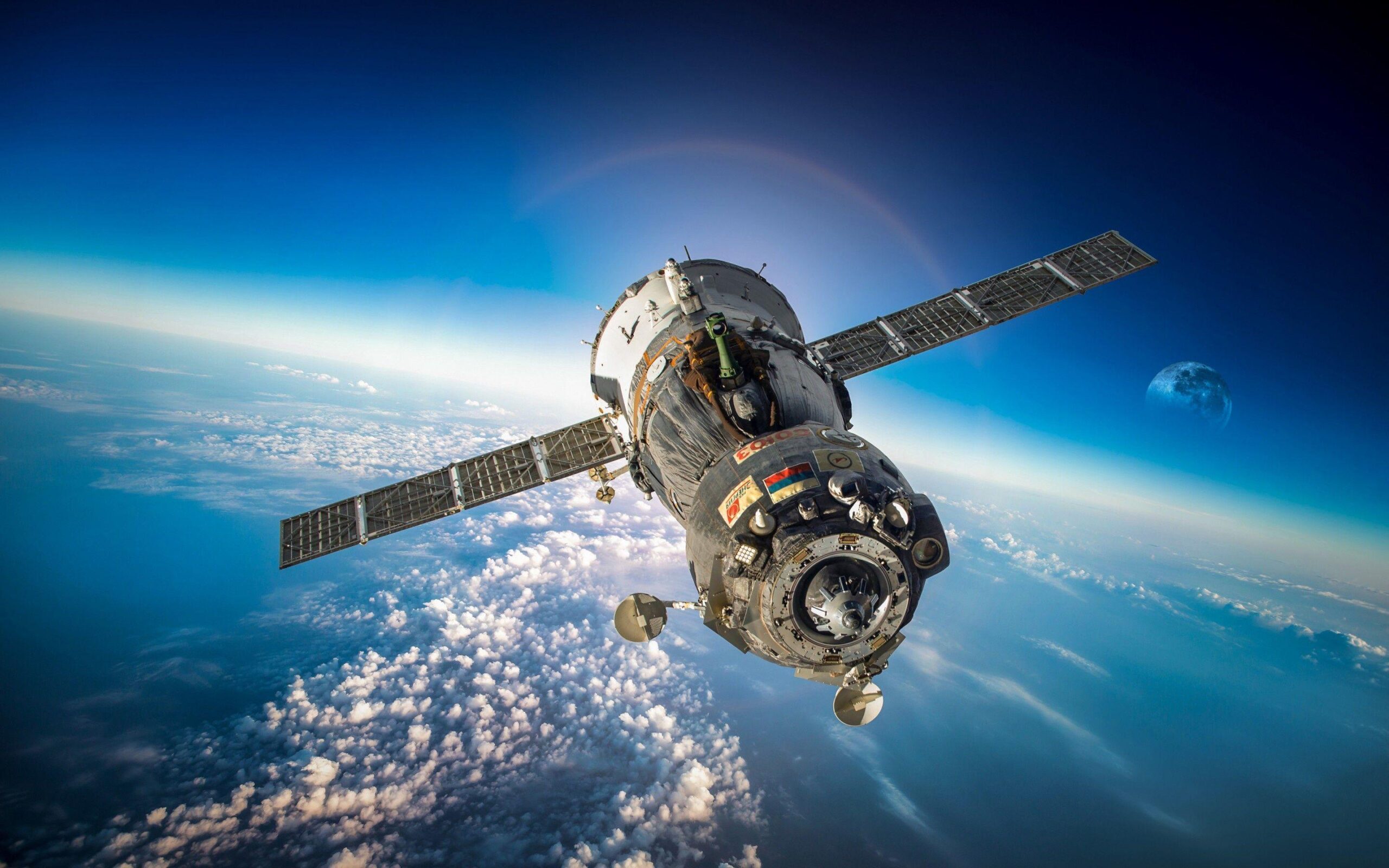 Wallpapers Soyuz, space, Earth, atmosphere, orbital, station