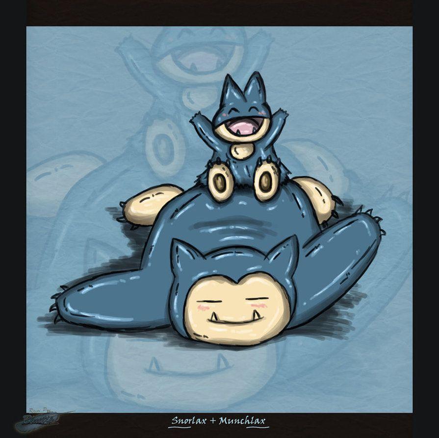Snorlax Munchlax by The