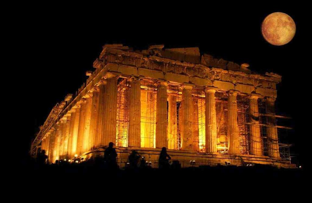 Wallpaper For – Parthenon At Night