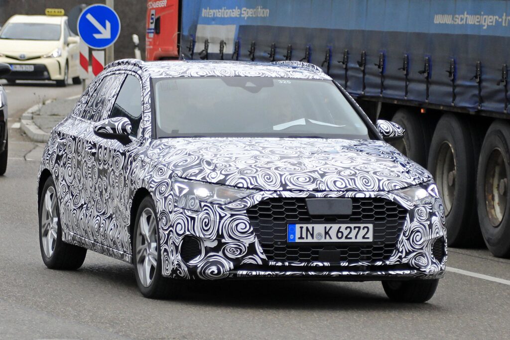 New Audi A spied again in sporty “S” guise