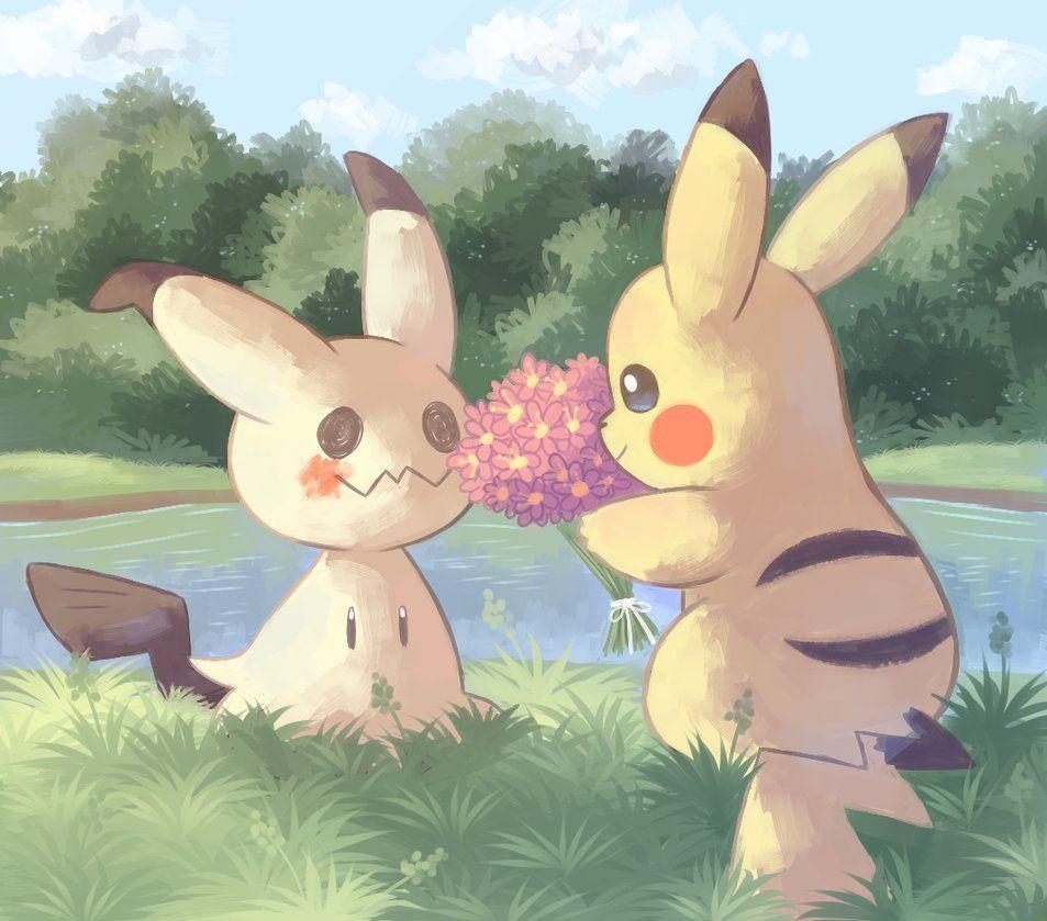 Pokémon Wallpaper Pikachu X Mimikyu 2K wallpapers and backgrounds photos