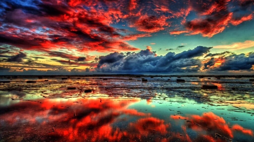 Wallpapers k Wallpapers Nature Red Clouds K