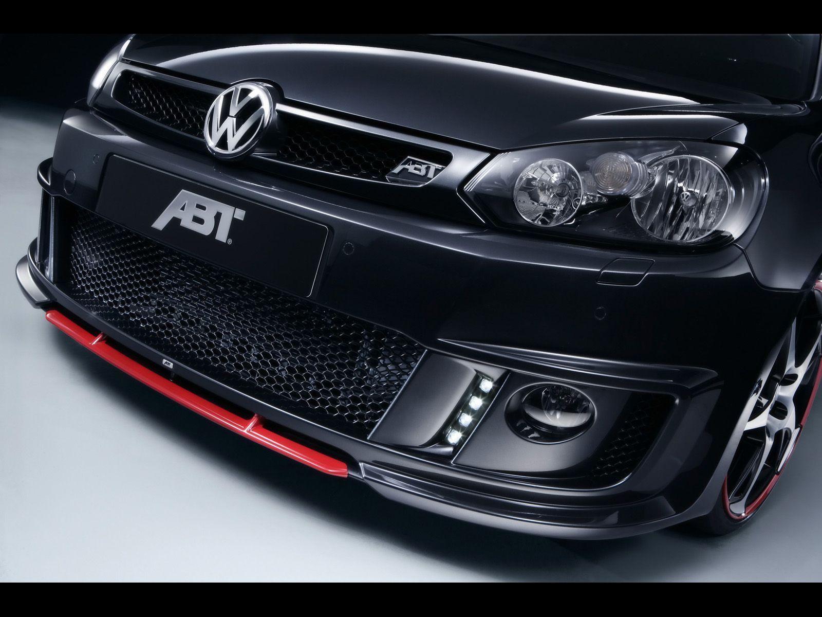 Black ABT Golf GTI Light Front View desk 4K wallpapers