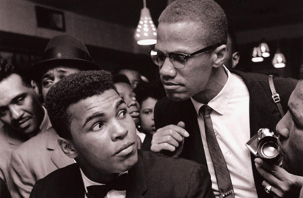 Photos of Muhammad Ali with Malcolm X