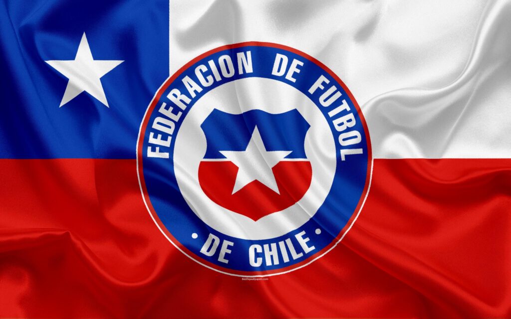 Download wallpapers Chile national football team, logo, emblem, flag