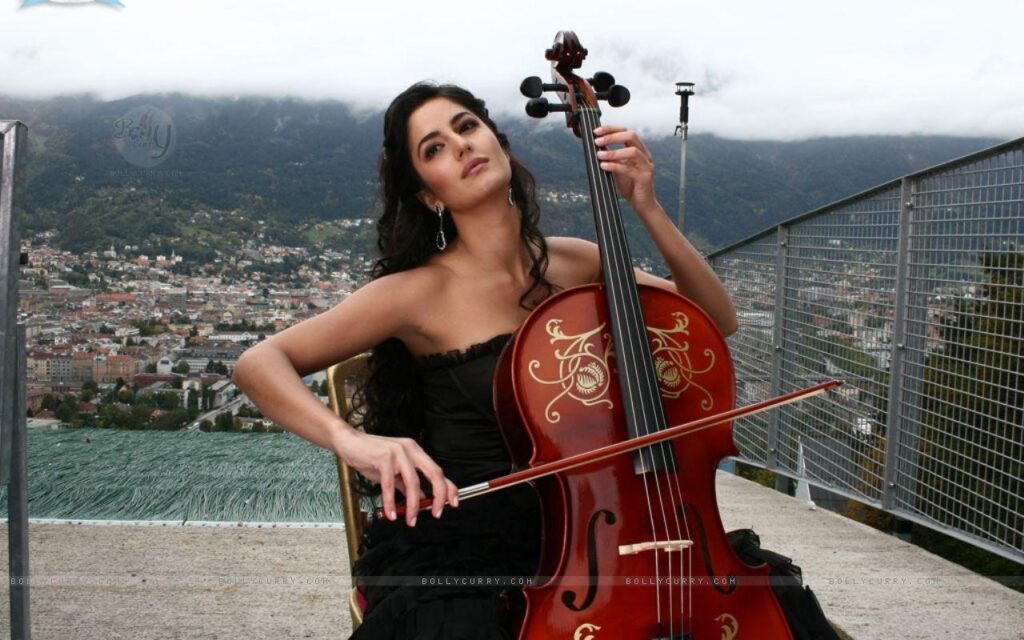 Collected Wallpaper Katrina Kaif practising music in cello