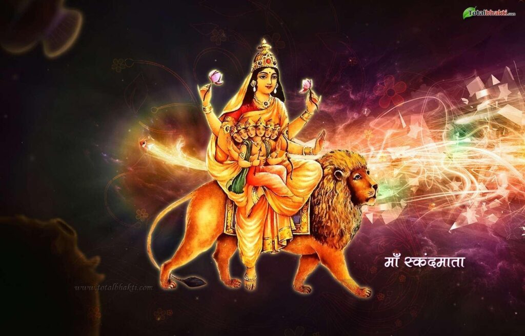 Durga Hindu Skandmata Pink 2K God Wallpaper,Wallpapers & Backgrounds