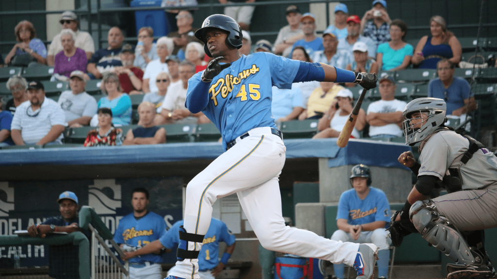 Chicago Cubs Outfielder Jorge Soler with the Myrtle Beach Pelicans