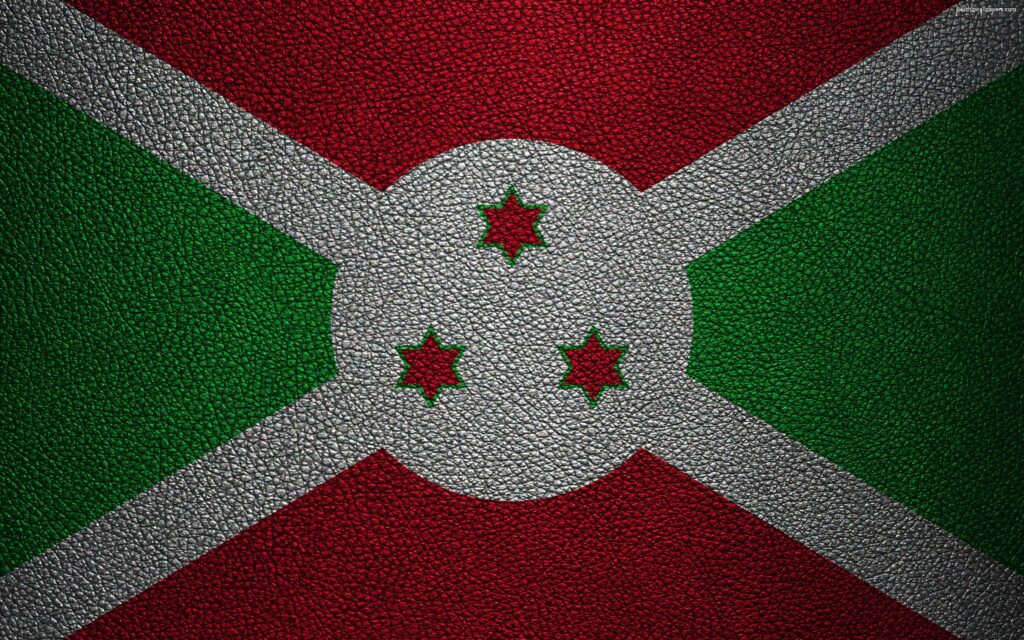Download wallpapers Flag of Burundi, leather texture, k, Burundi